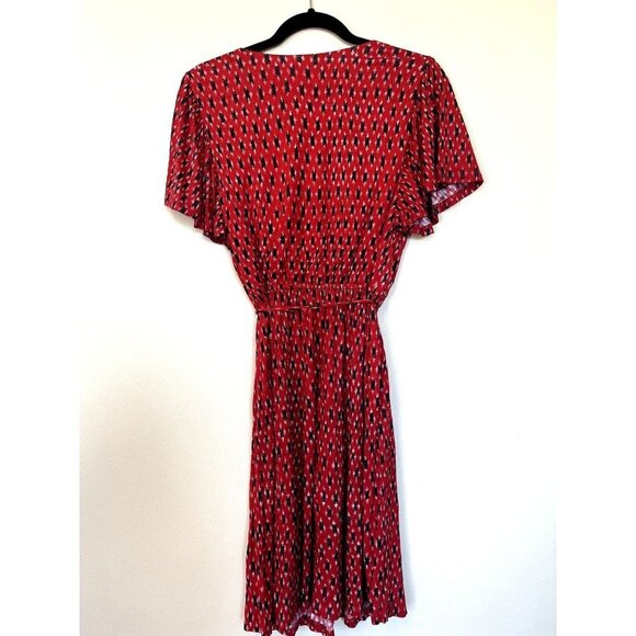 LOFT Comfortable Relaxed Red Midi Dress S - Picture 5 of 5